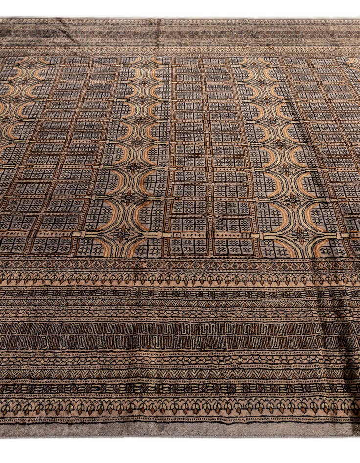 Detail image of  7' x 10'  Hand Knotted Bokhara Oriental Wool Rug