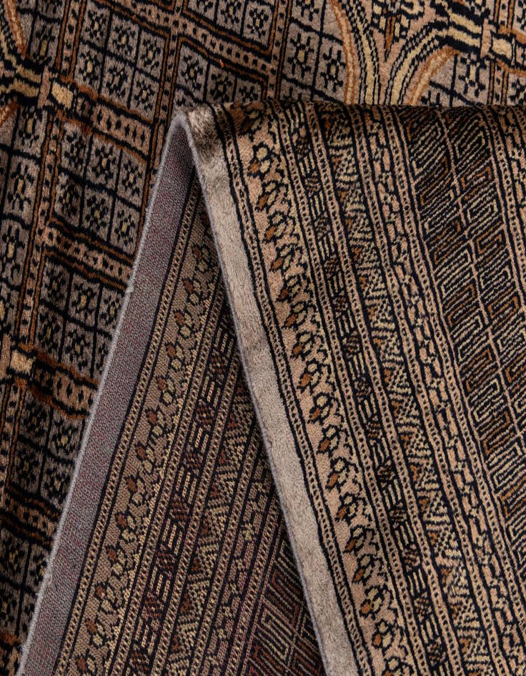 Detail image of  7' x 10'  Hand Knotted Bokhara Oriental Wool Rug