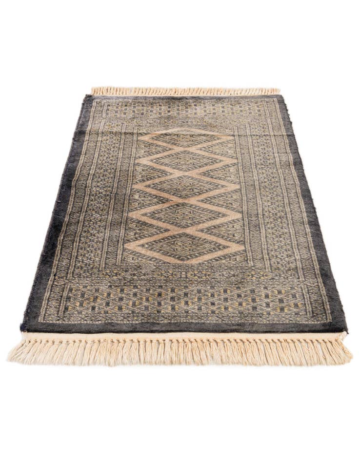 Detail image of  2' x 2' 11  Hand Knotted Bokhara Oriental Wool Rug