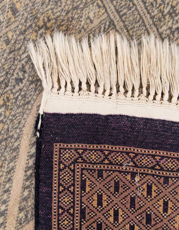 Detail image of  2' x 2' 11  Hand Knotted Bokhara Oriental Wool Rug