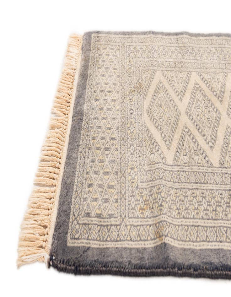 Detail image of  2' x 2' 11  Hand Knotted Bokhara Oriental Wool Rug