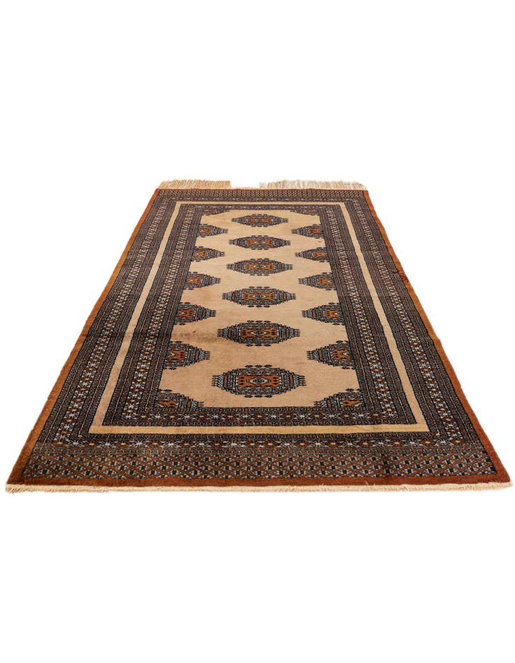 Detail image of  3' 9 x 5' 11  Hand Knotted Bokhara Oriental Wool Rug