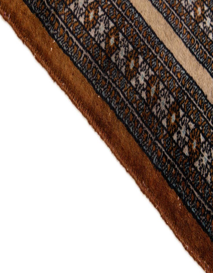 Detail image of  3' 9 x 5' 11  Hand Knotted Bokhara Oriental Wool Rug