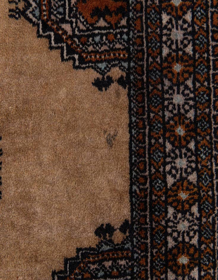 Detail image of  3' 9 x 5' 11  Hand Knotted Bokhara Oriental Wool Rug