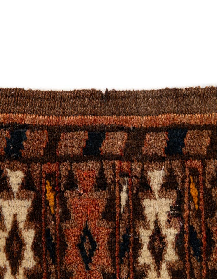Detail image of  4' 2 x 6' 2  Hand Knotted Bokhara Oriental Wool Rug