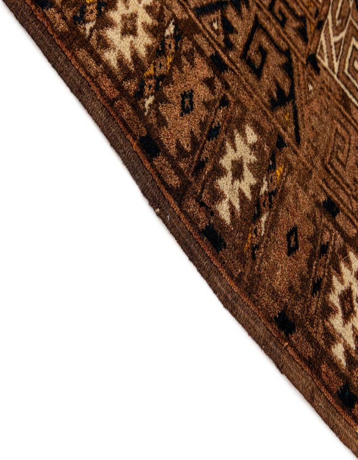 Detail image of  4' 2 x 6' 2  Hand Knotted Bokhara Oriental Wool Rug