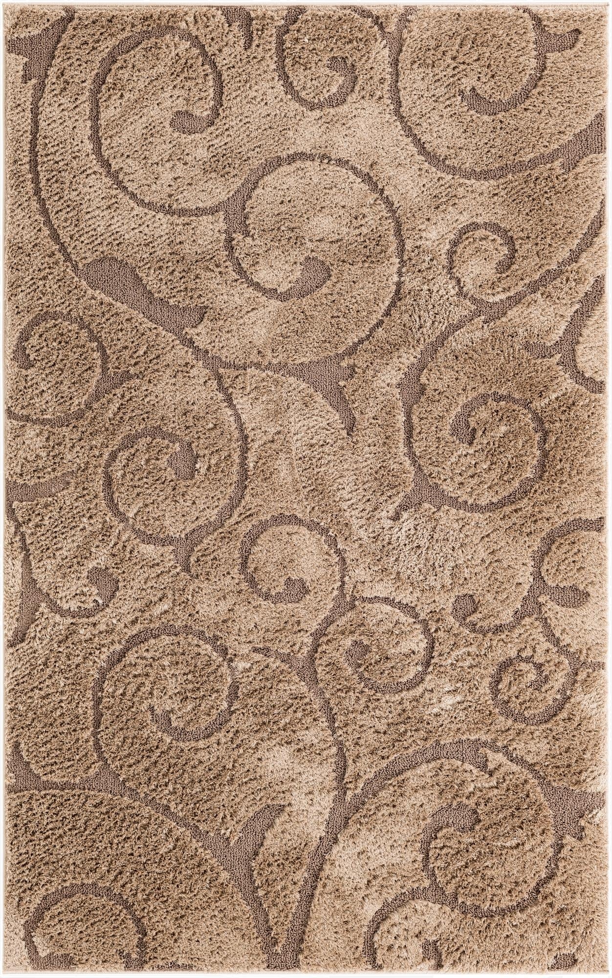  5' x 8' Botanical Shag Rug