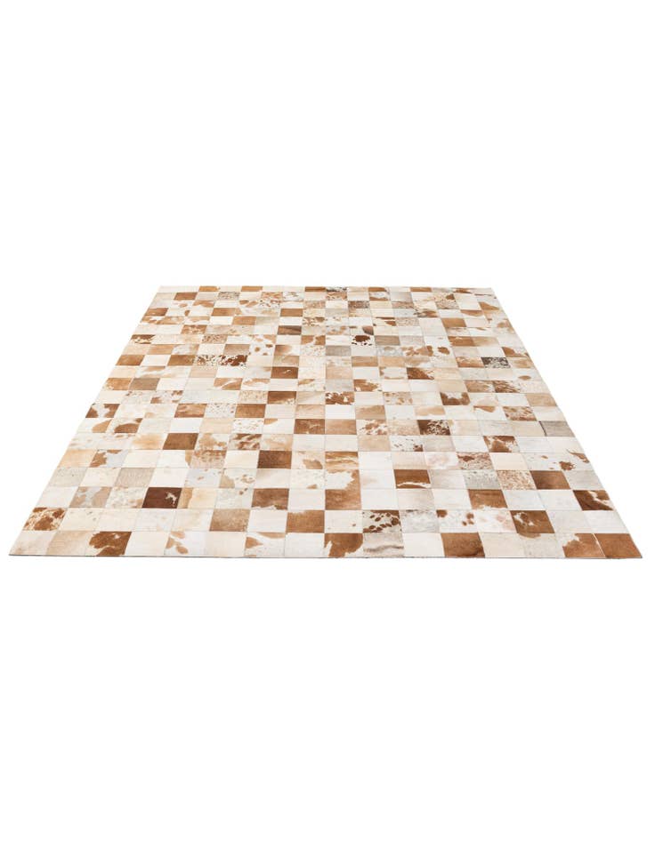 Detail image of  8' 1 x 9' 11 Cowhide - Patchwork Rug