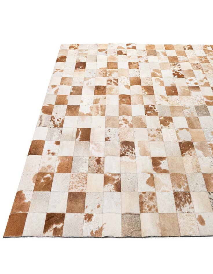 Detail image of  8' 1 x 9' 11 Cowhide - Patchwork Rug