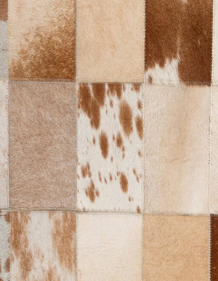 Detail image of  8' 2 x 10' Cowhide - Patchwork Rug
