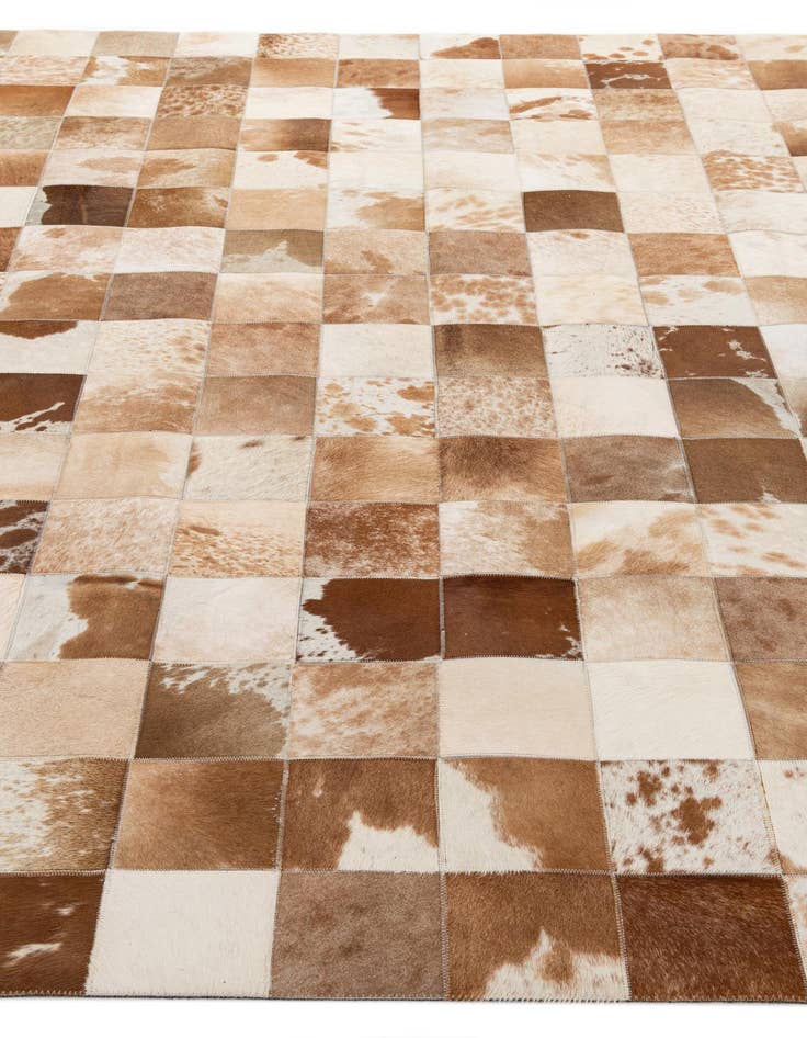 Detail image of  8' x 9' 11 Cowhide - Patchwork Rug