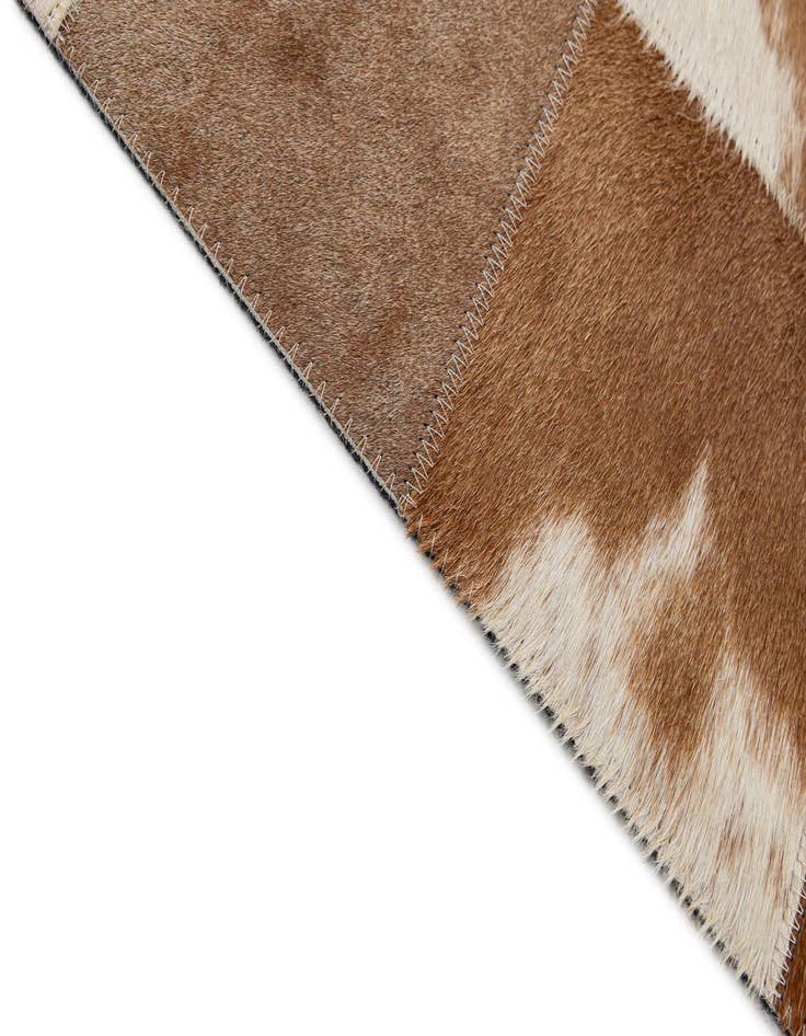 Detail image of  8' x 9' 11 Cowhide - Patchwork Rug