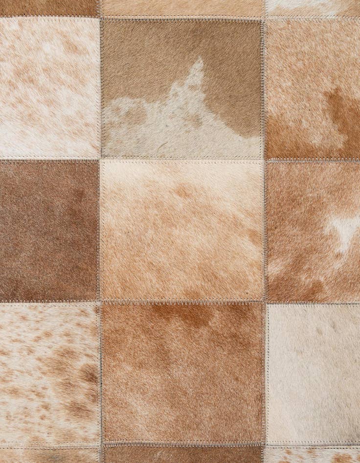 Detail image of  8' x 9' 11 Cowhide - Patchwork Rug