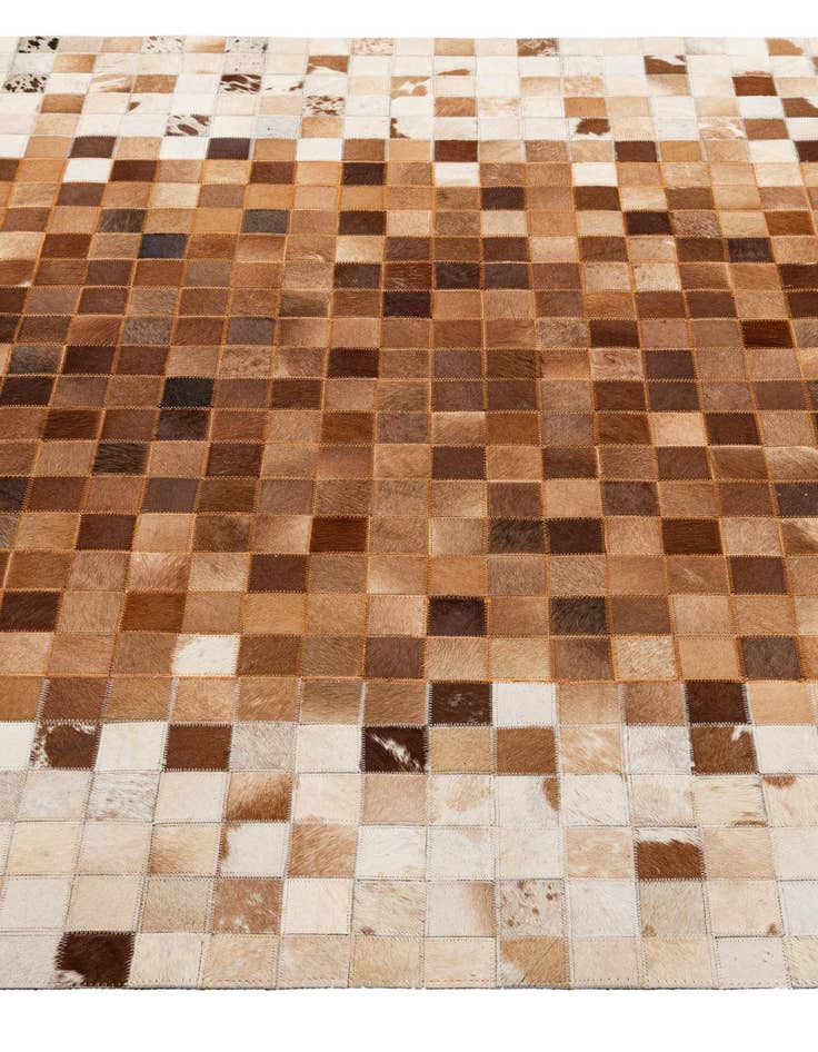 Detail image of  5' x 7' 11 Cowhide - Patchwork Rug