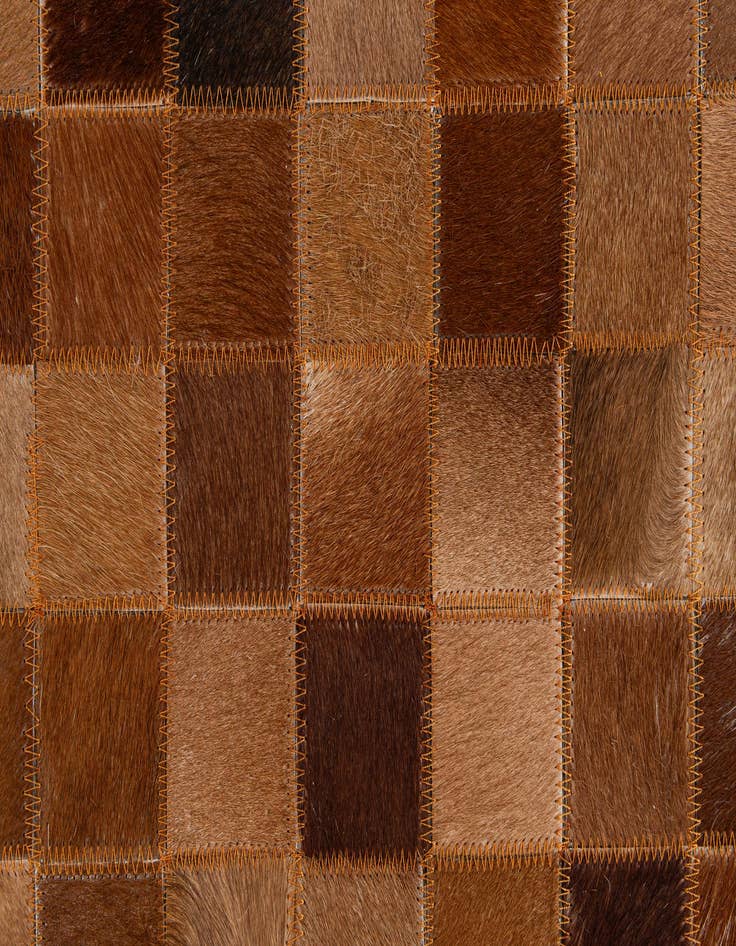 Detail image of  5' x 7' 11 Cowhide - Patchwork Rug