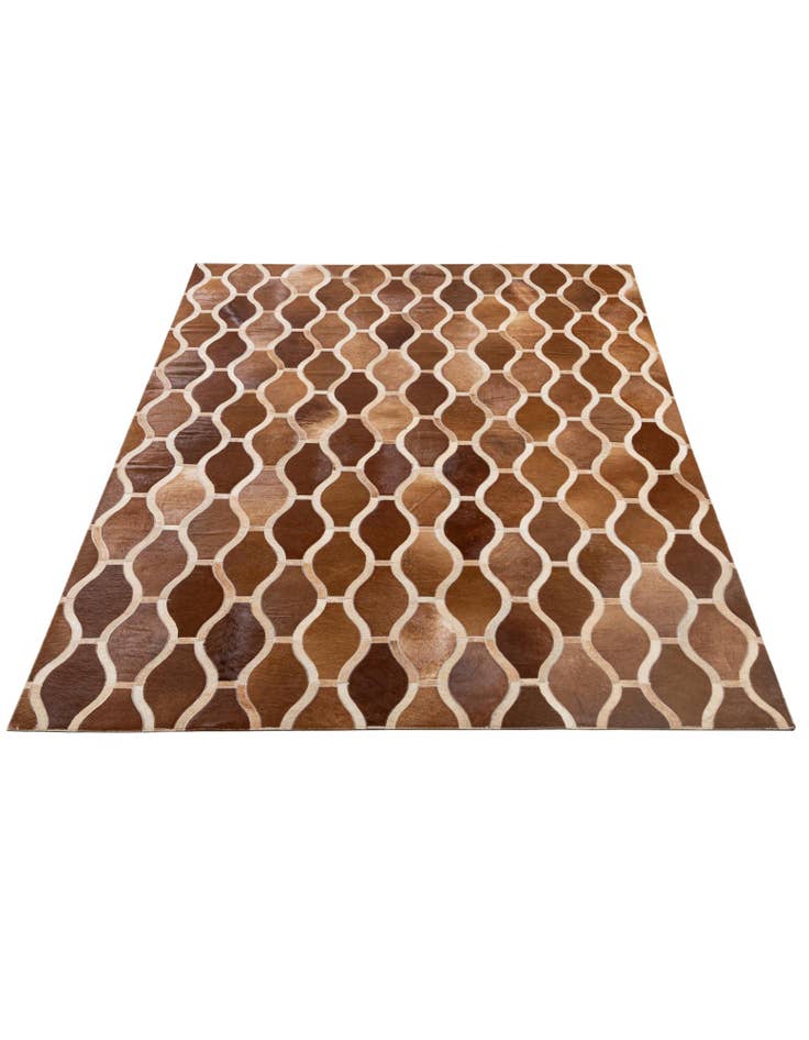 Detail image of  5' x 7' 11 Cowhide - Patchwork Rug