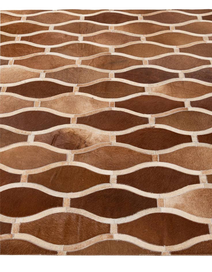 Detail image of  5' x 7' 11 Cowhide - Patchwork Rug