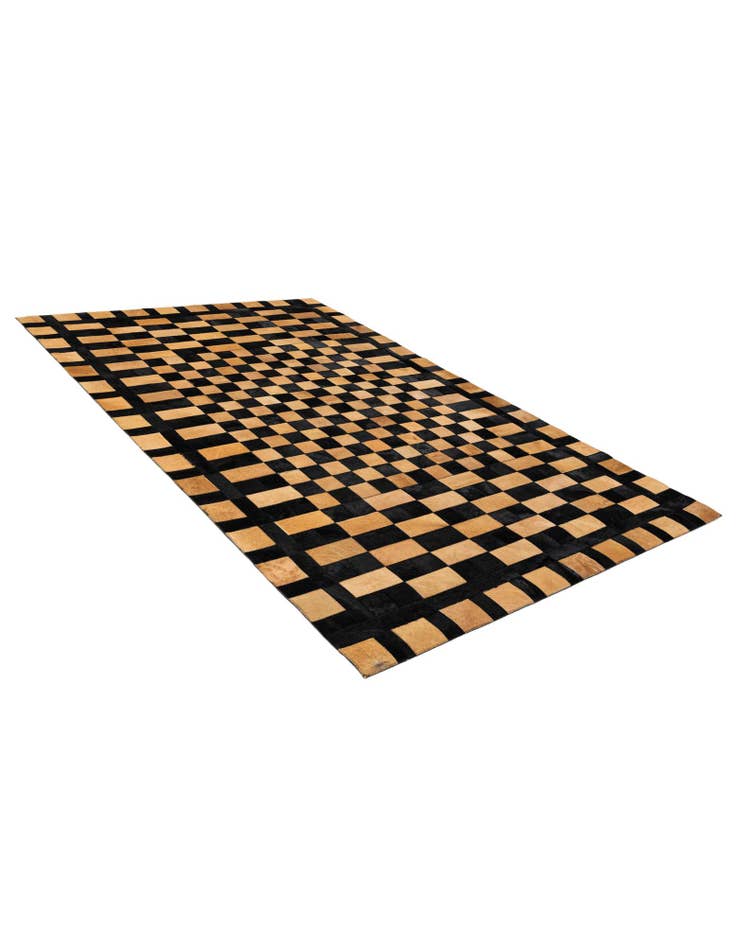 Detail image of  5' 1 x 8' Cowhide - Patchwork Rug