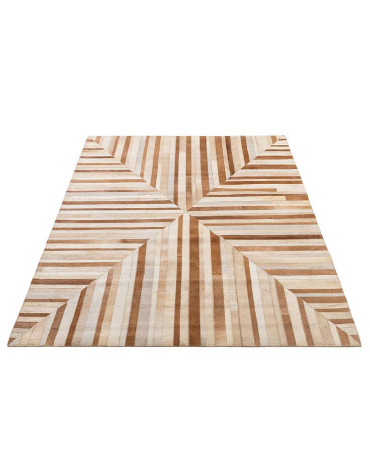 Detail image of  5' 2 x 7' 10 Cowhide - Patchwork Rug