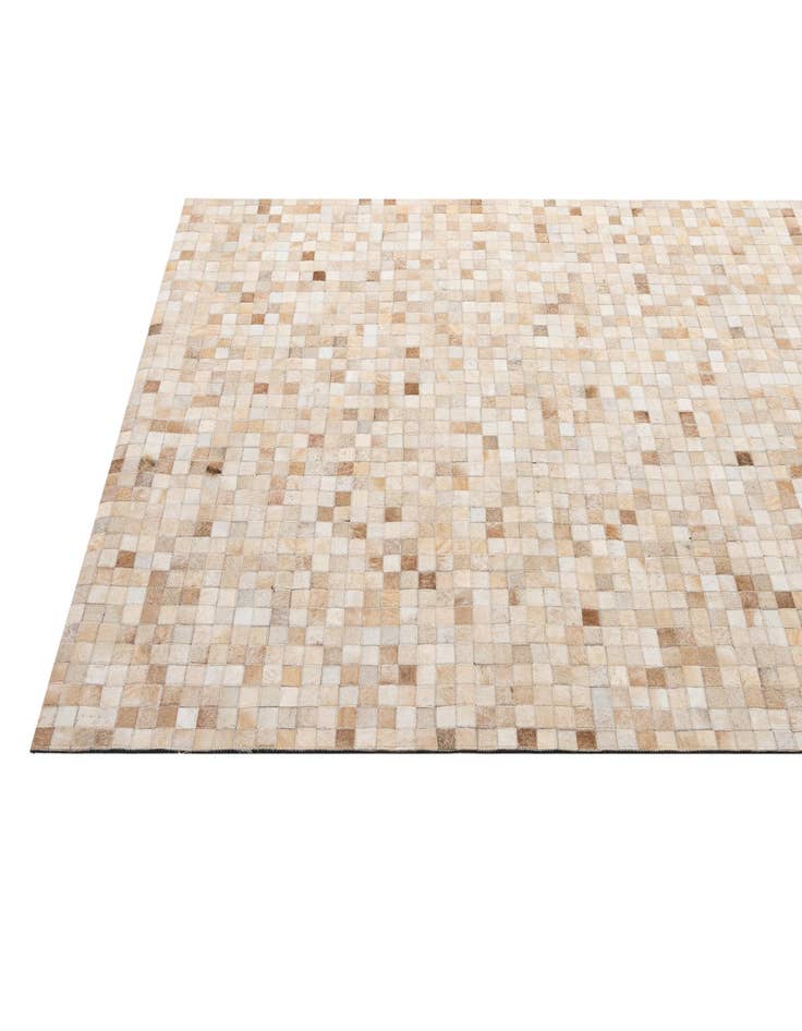 Detail image of  5' 1 x 7' 11 Cowhide - Patchwork Rug