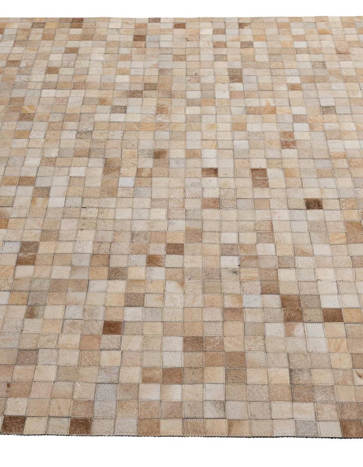 Detail image of  5' 1 x 7' 11 Cowhide - Patchwork Rug