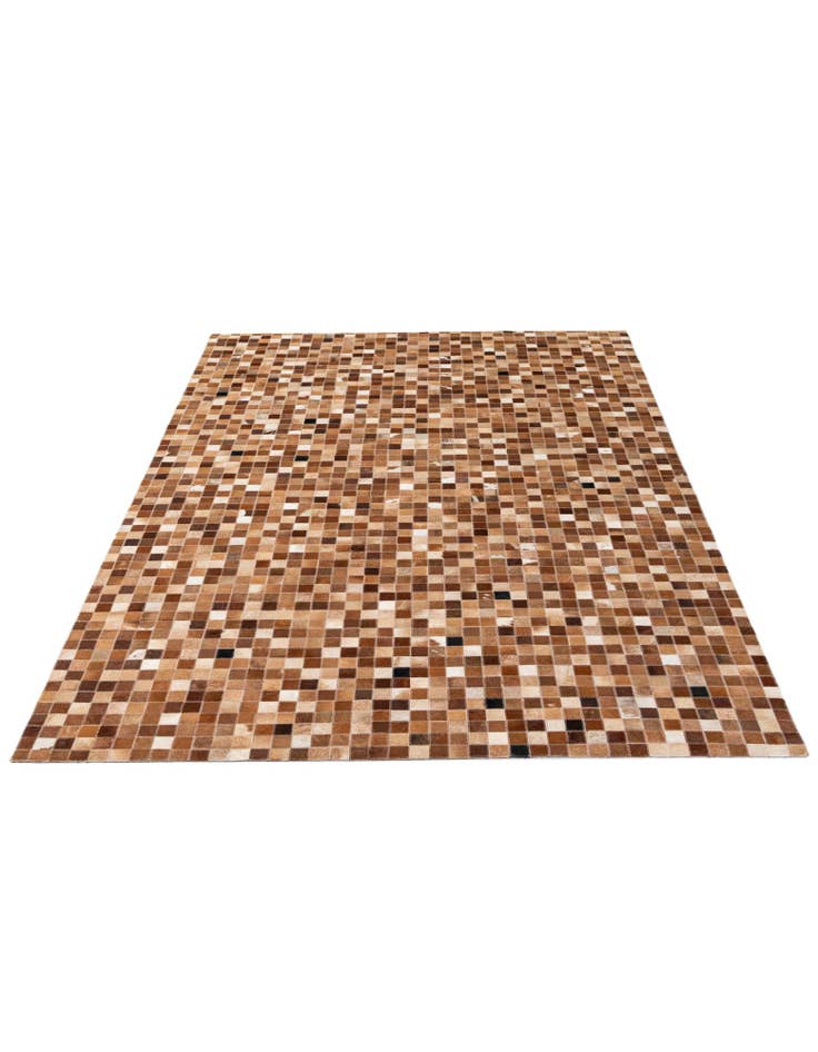 Detail image of  5' 1 x 7' 11 Cowhide - Patchwork Rug