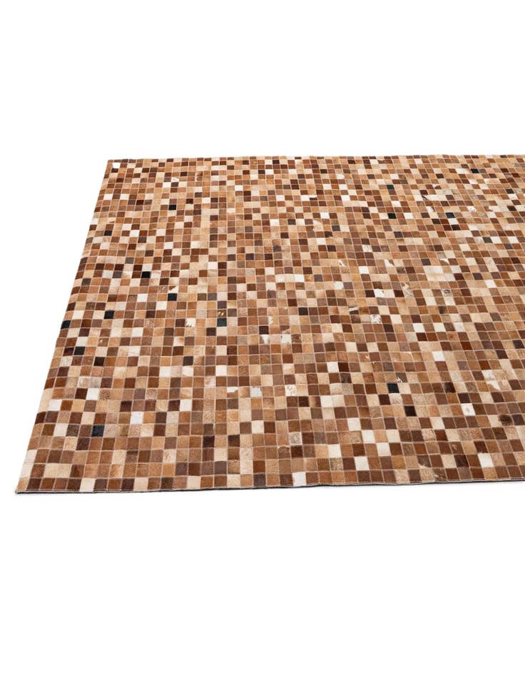 Detail image of  5' 1 x 7' 11 Cowhide - Patchwork Rug