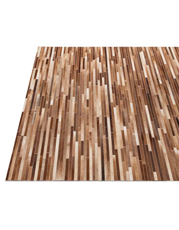 Detail image of  5' 1 x 7' 10 Cowhide - Patchwork Rug