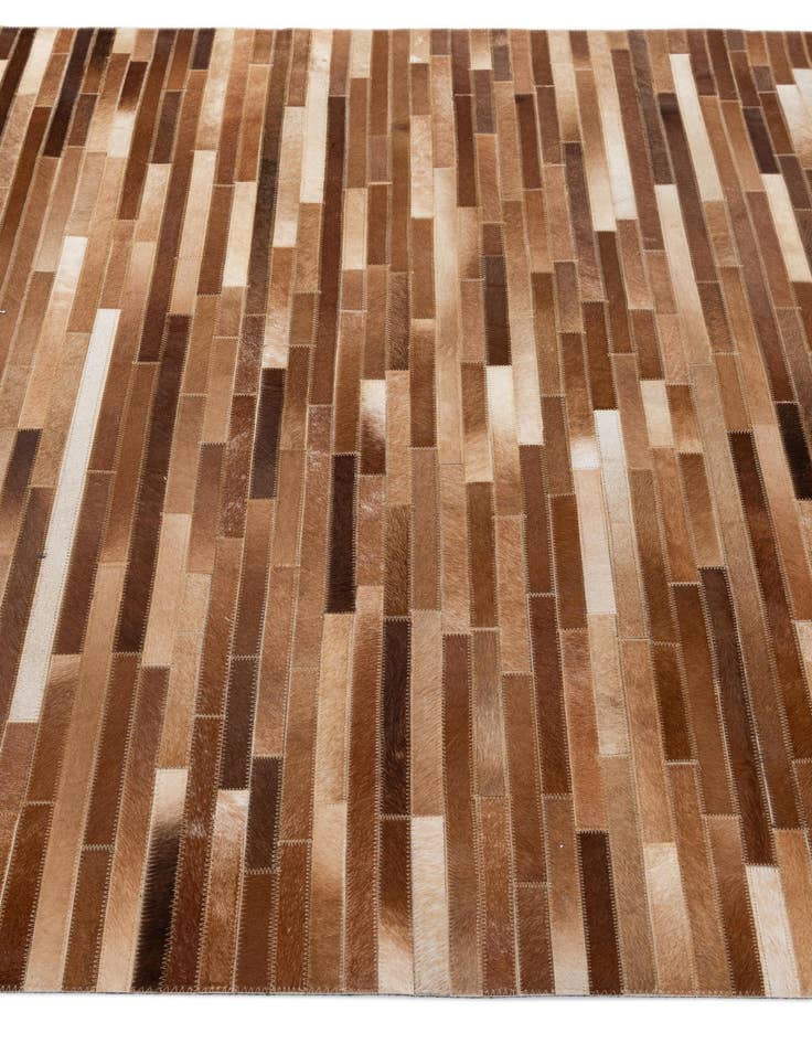 Detail image of  5' x 7' 11 Cowhide - Patchwork Rug