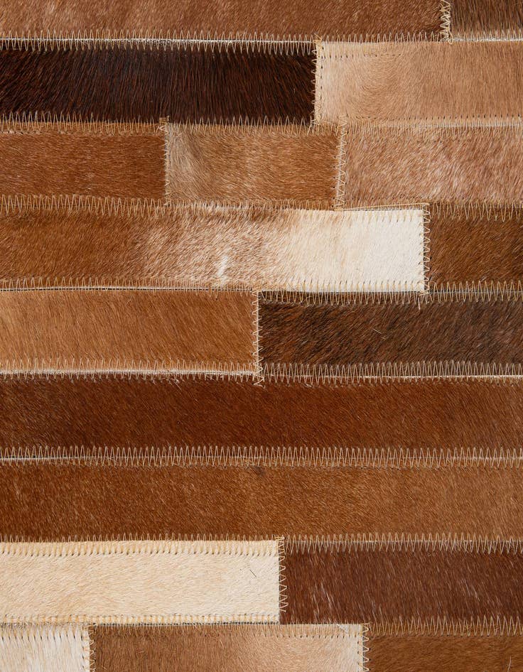 Detail image of  5' x 7' 11 Cowhide - Patchwork Rug