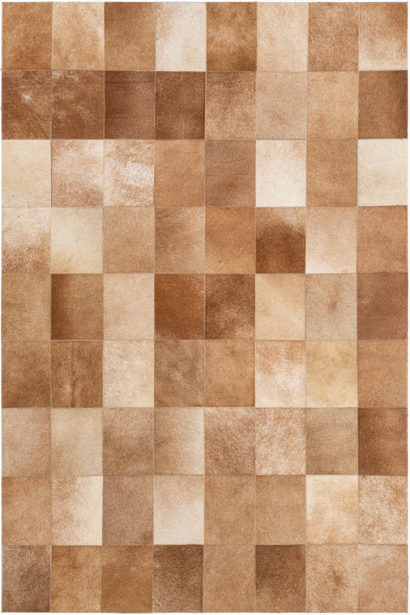  3' 11 x 5' 11 Cowhide - Patchwork Rug