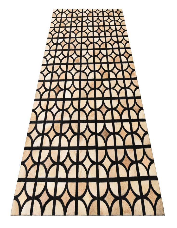 Detail image of  5' x 7' 10 Cowhide Leather Rug