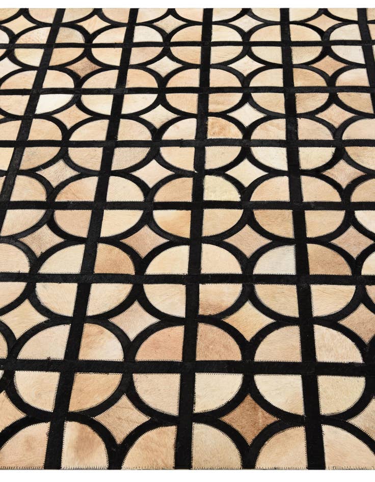 Detail image of  5' x 7' 10 Cowhide Leather Rug