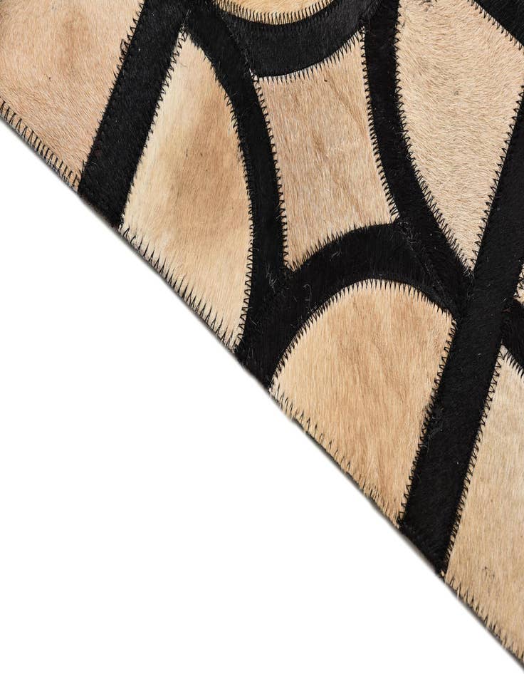 Detail image of  5' x 7' 10 Cowhide Leather Rug