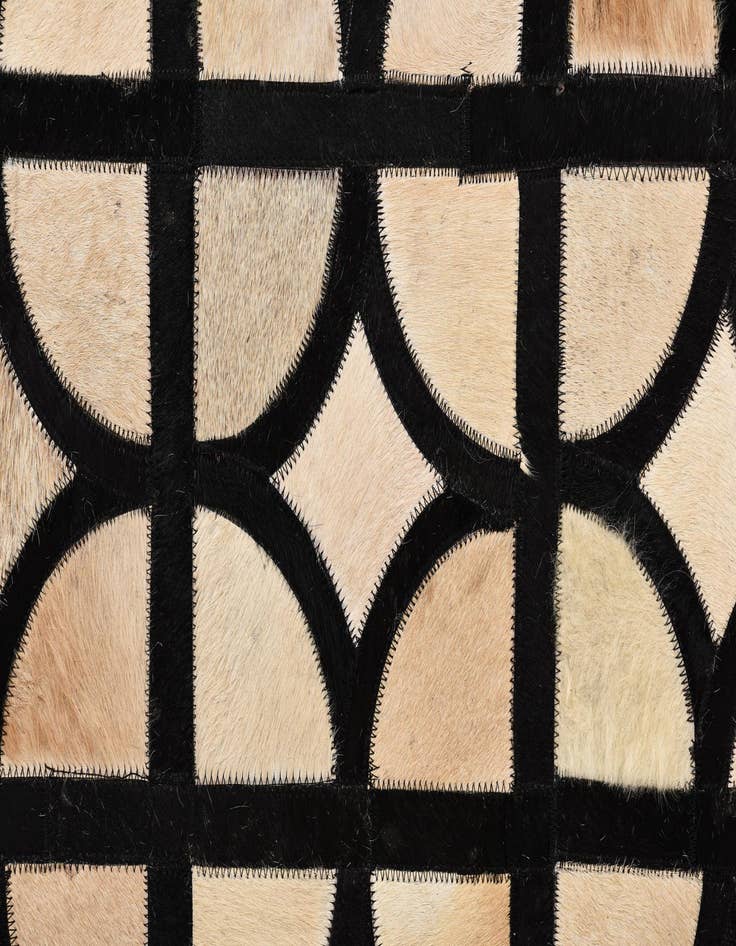Detail image of  5' x 7' 10 Cowhide Leather Rug