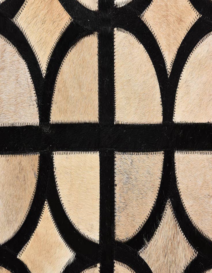 Detail image of  5' x 7' 10 Cowhide Leather Rug