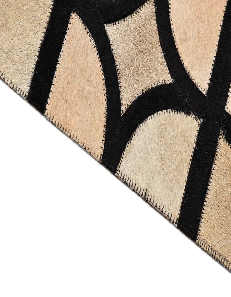 Detail image of  5' x 7' 10 Cowhide Leather Rug