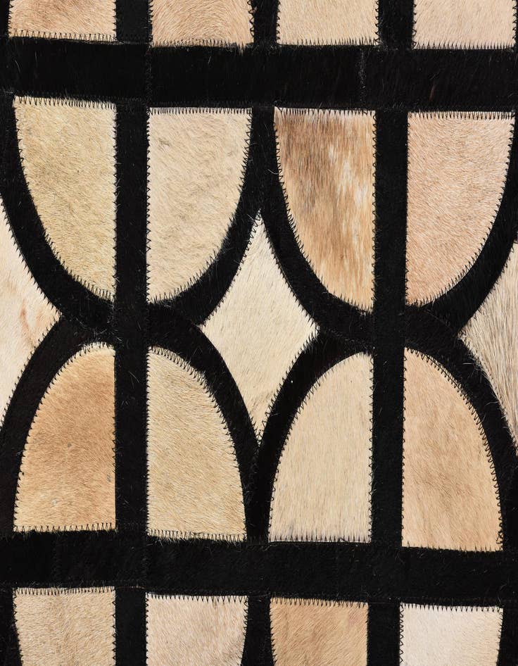 Detail image of  5' x 7' 10 Cowhide Leather Rug
