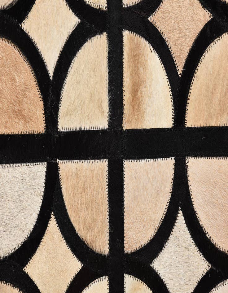 Detail image of  5' x 7' 10 Cowhide Leather Rug