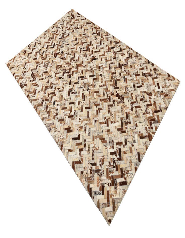 Detail image of  5' x 8' Cowhide Leather Rug