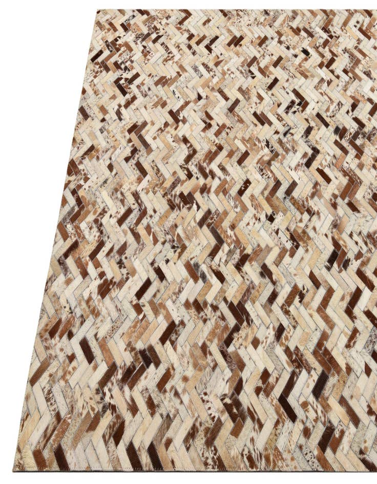 Detail image of  5' x 8' Cowhide Leather Rug