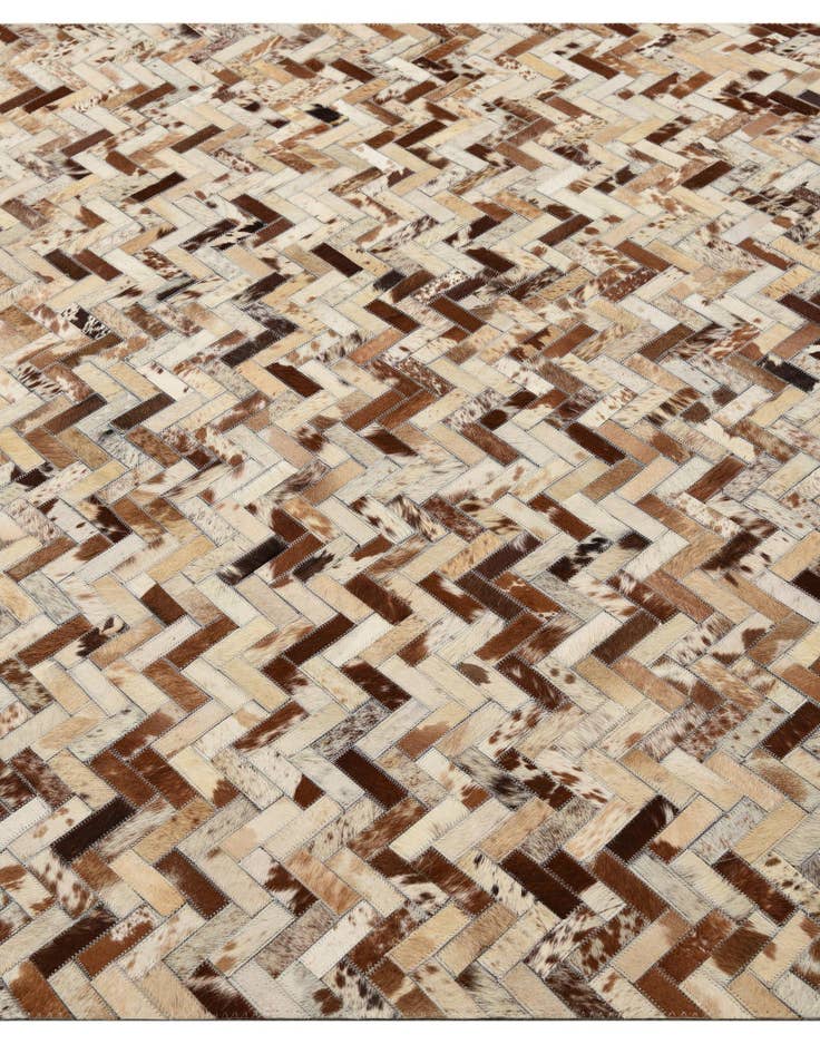 Detail image of  5' x 8' Cowhide Leather Rug