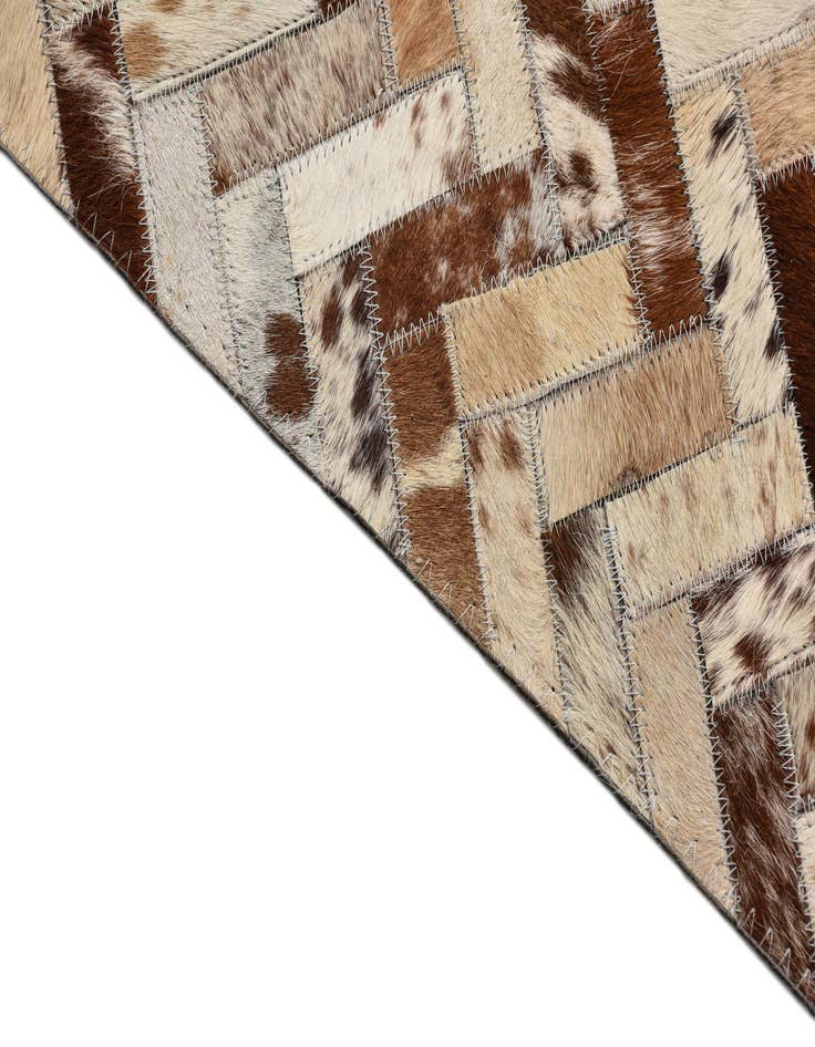 Detail image of  5' x 8' Cowhide Leather Rug