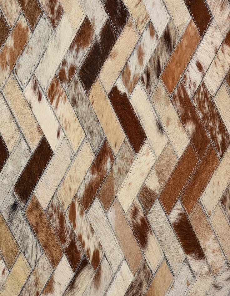 Detail image of  5' x 8' Cowhide Leather Rug