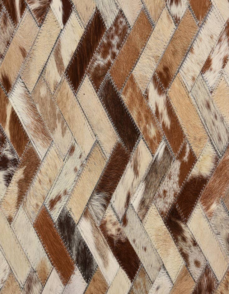 Detail image of  5' x 8' Cowhide Leather Rug