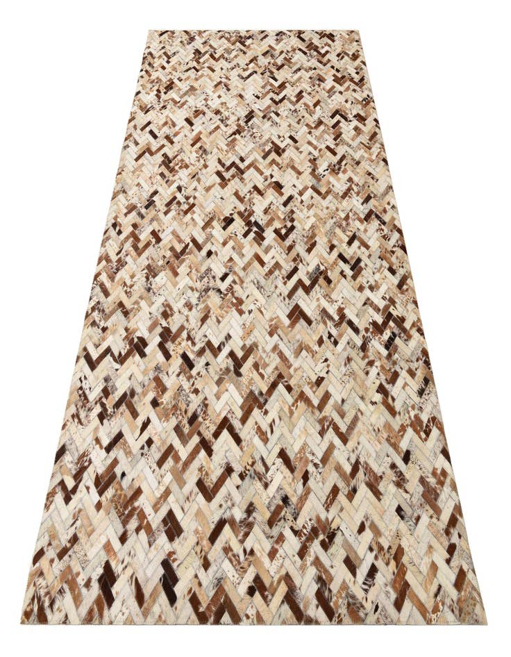 Detail image of  5' 2 x 8' Cowhide Leather Rug