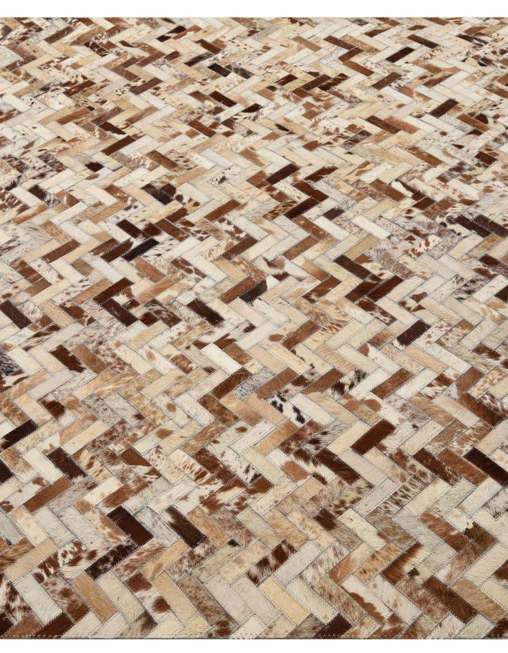 Detail image of  5' 2 x 8' Cowhide Leather Rug