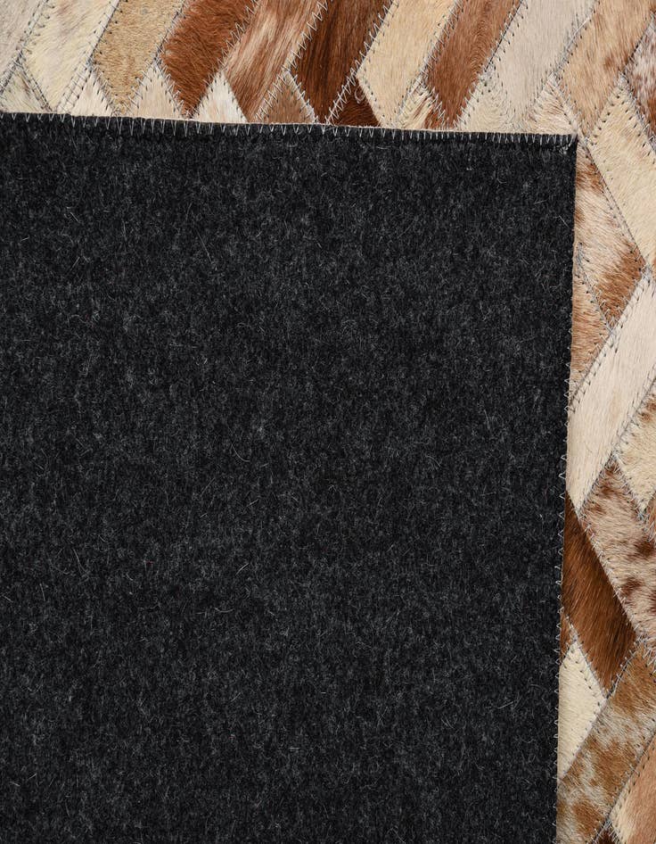 Detail image of  5' 2 x 8' Cowhide Leather Rug