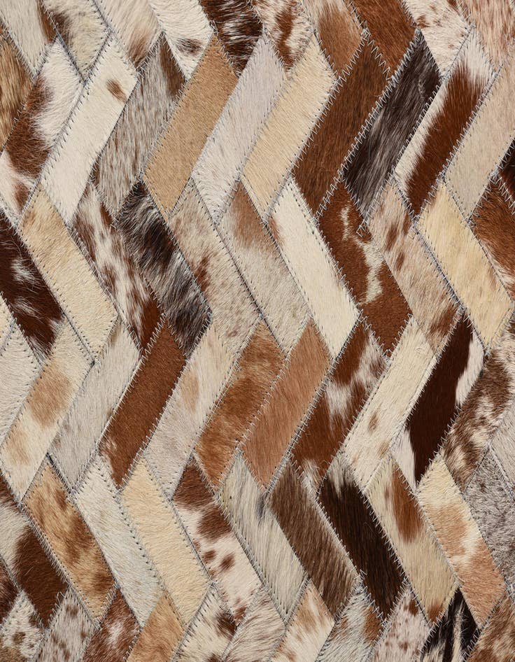 Detail image of  5' 2 x 8' Cowhide Leather Rug