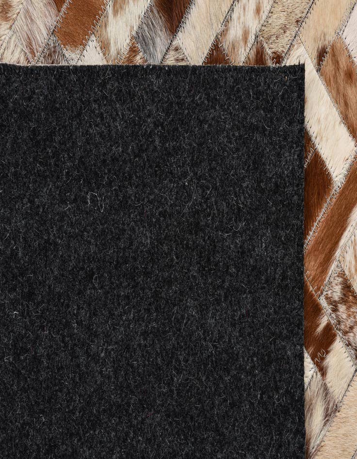 Detail image of  5' 2 x 8' Cowhide Leather Rug